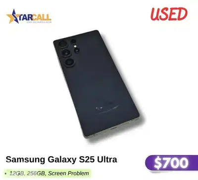 Samsung Galaxy s25 ultra used  black