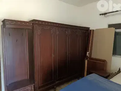 غرفة نوم حفر يدوي قديم ثقيل