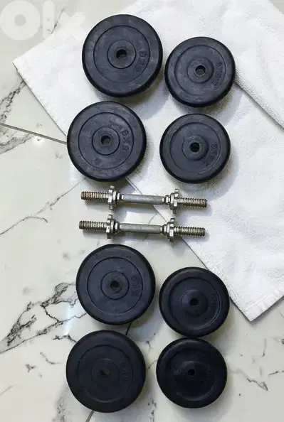 30KG Rubber Coated With 2 Bars