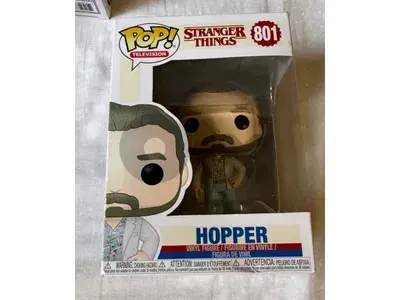 2 stranger things hopper funko pops figure collectible