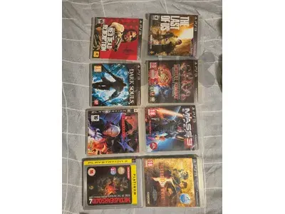 ps3 super slim 500gb 8 game discs