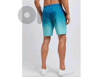 New Man Palm Tree Print Cool Summer Beach Short
