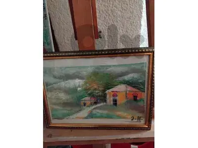رسم زيتي على القماش