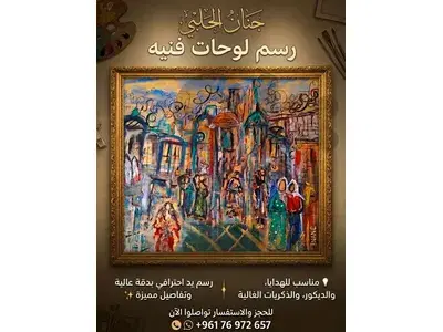 رسم 🎨  على القماش