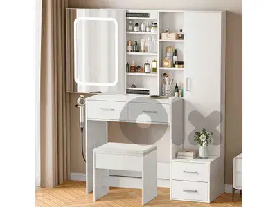 Dressing table with mirror, makeup desk, drawer, Dressing table with mirror, makeup desk, drawer,