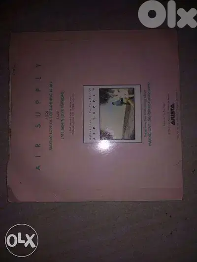 Air supply making love out of nothing 45 single vinyl