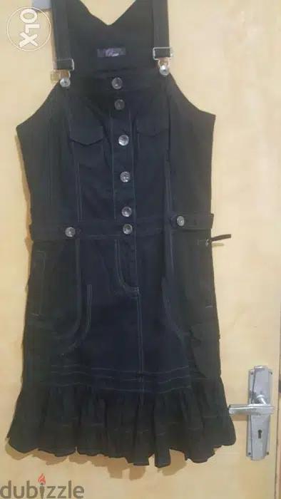 Rare london cotton salopette dress 38 فستان سالوبيت ٣٨ جديد
