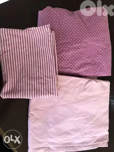 2 bed set 3 pieces each one size 150 x 205 cm بدل لتخت مفرد ونصف