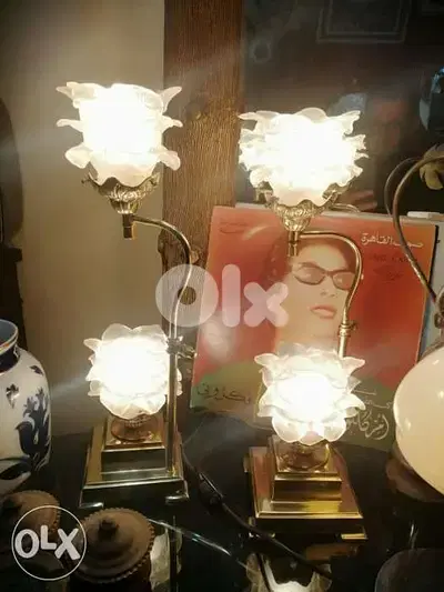 لمبادير عدد 2 ولا اروع برونز فرنسي اصلي غلوب وردة روعة خارقين النضافة