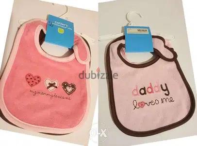 NEW Carter's 2 bibs each one for 7$ or both for 10$
