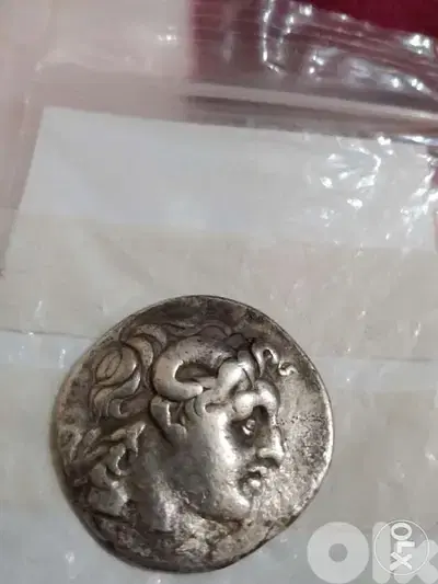 Ancient Greek Silver Coin Tetradrachm Lysimachus King year 294 BC