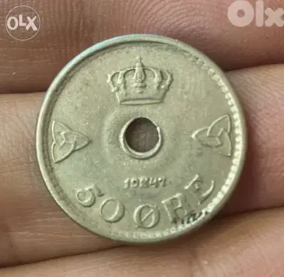 عملة ٥ اوري النروج سنة ١٩٤٧