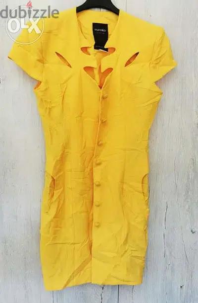 yellow saporo dress