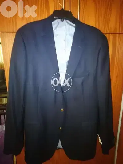 Stafford navy blue Blazer 100%wool