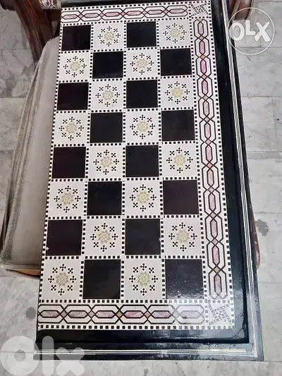 طاولة زهر مصدف روعة