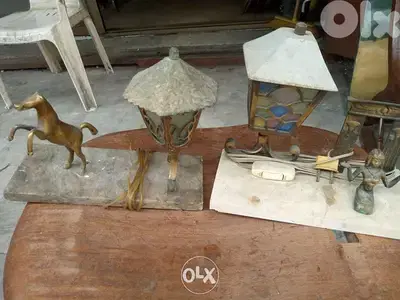 لمبدير نحاس قاعدة رخام صغير