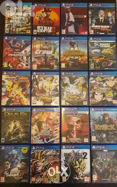 Giant collection of games used PS4 in lebanon