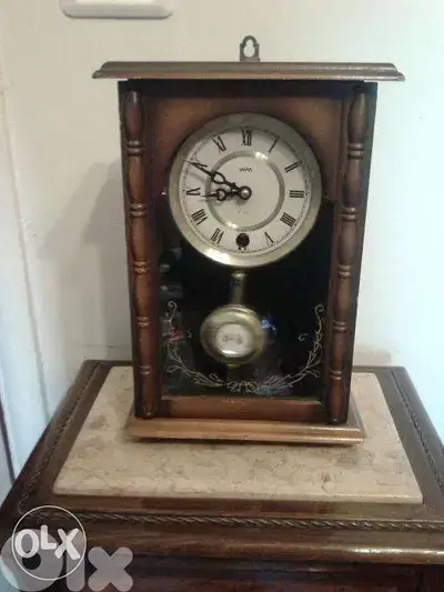 table vintage windable clock old mantel 20*30cm