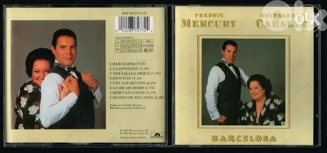 Freddie Mercury &Montserrat Caballe-Barcelona rare 8 track original cd