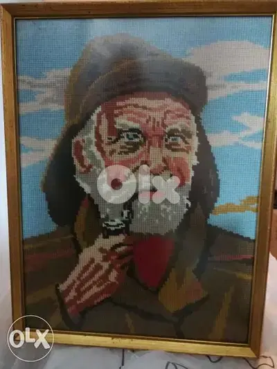 لوحة كنفا شغل يد اوروبية