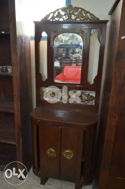 antique solid wood console