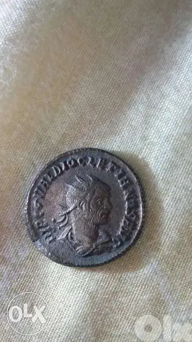 Ancient Roman Bronze Coin for Emperor Diocletian year 284 AD