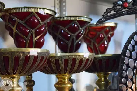 copper and glass masterpiece vase