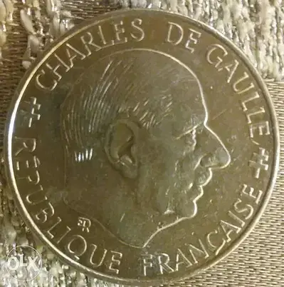 Charled De Gaulle1 Franc French Memorial