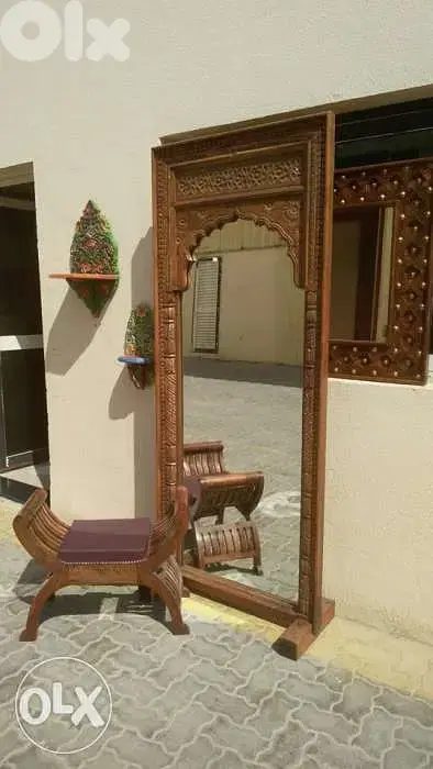 solid wood mirror