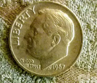 Presidet Roosvelt Dime year 1967