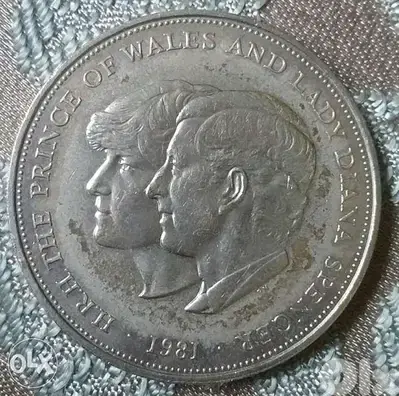 Charles & Diana Memorial Coin for their marriage year 1981 Diam. 40mm