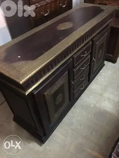 solid wood teak dark brown dersoir