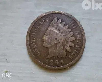 USA Indian Head Cent Copper Bronze year 1894