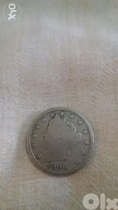 USA Liberty Head V Nickel 5 cents Coin year 1906