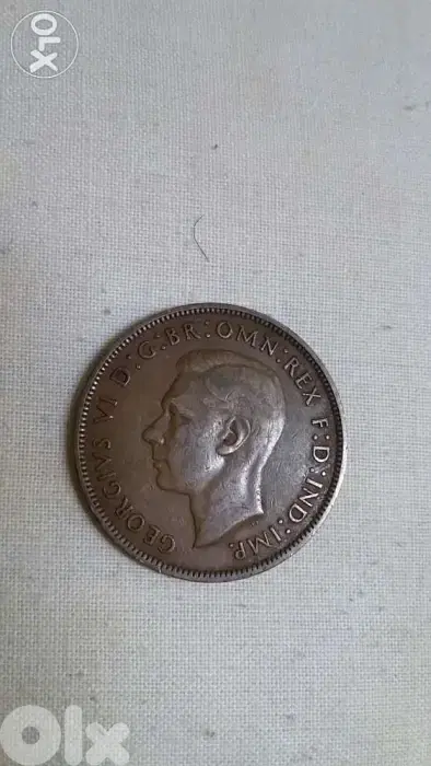 King George VI UK Penny year 1948