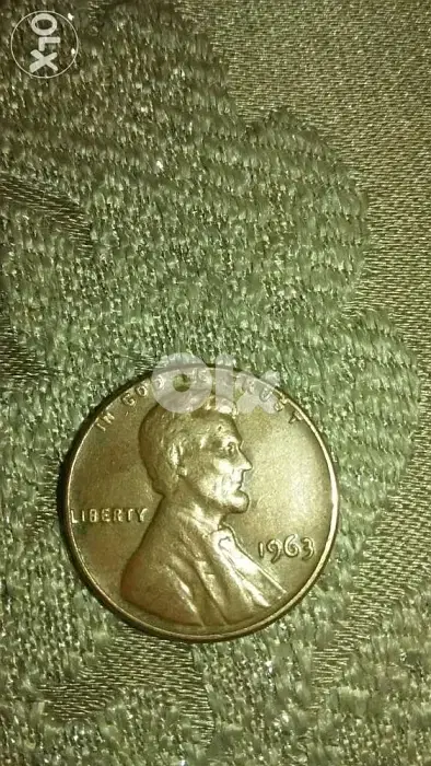 USA Lincoln Penny Double Die Error Cent year 1963