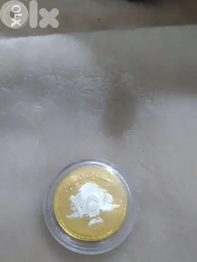 Lebanese 250 Lira Lucky Coin year 2012٢٥٠ ليرة لبنانية جالبة الحظ عام
