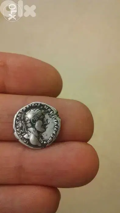 Ancient Roman Silver Coin for Emperor Hadrian year 117 AD