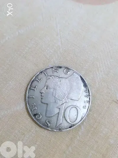 Austria Ostreiche Silver Coin 10 Schilling year