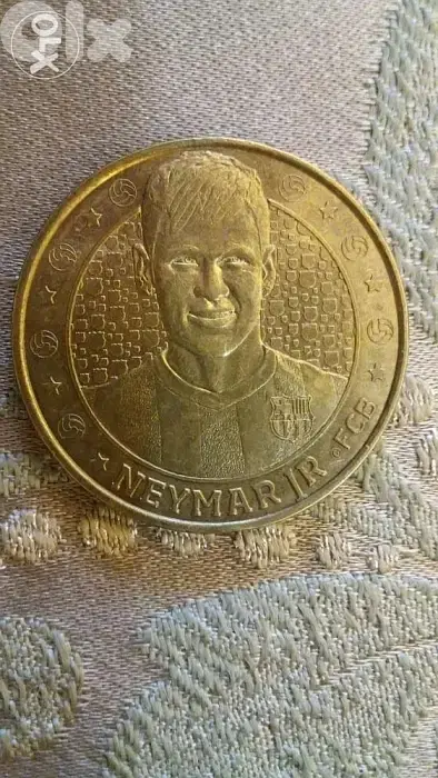 Brazil Neymar Bronze Barcelona Coin