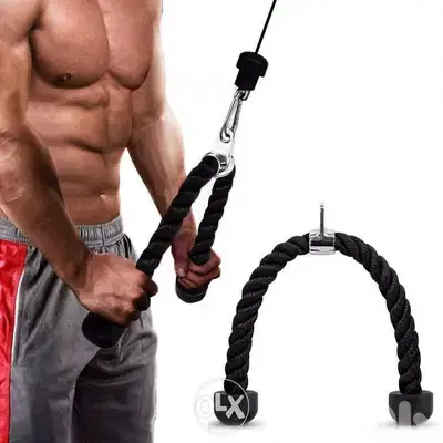 Tricep rope push pull down cord for bodybuilding