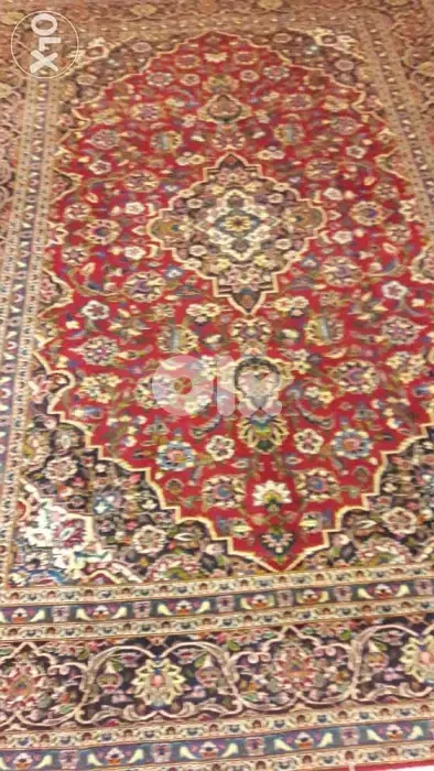 سجادة ايرانية شغل ايد كاشان حلوة نظيفة جديدة غير مستعملة 370×260