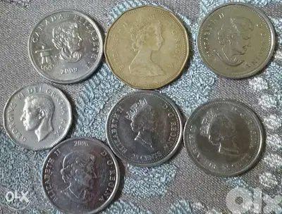 Memorial Canda Coins of different anniversaries