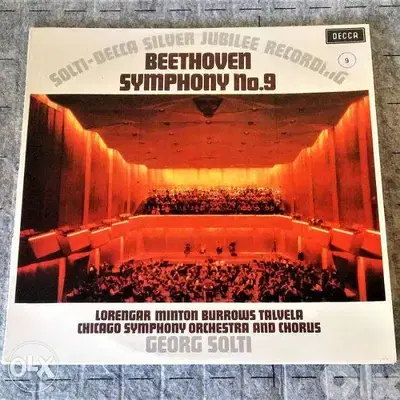 beethoven symphony number 9 2 vinyls boxed