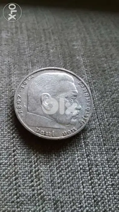 Nazi German Hitler two Mark Silver Coin year 1939