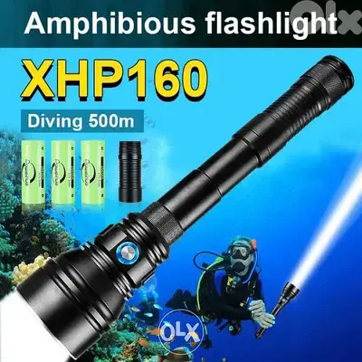 Diving flashlight torch very powerful