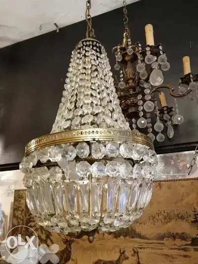 ثرية برونز ناعم جدا مع كرستال بوهيمي اصلي بسعر تصفيه