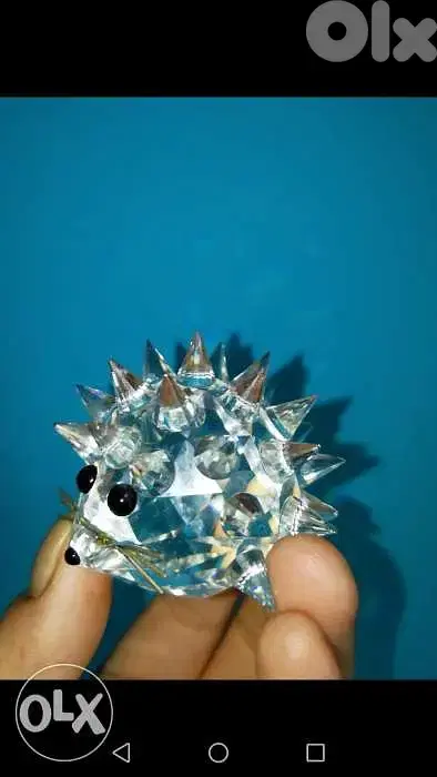 Swarovski crystal hedgehog