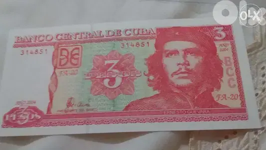 Che Givara Cuba Memorial banknote UNC عملة ورقة كوبا تذكارية شي غيفارا