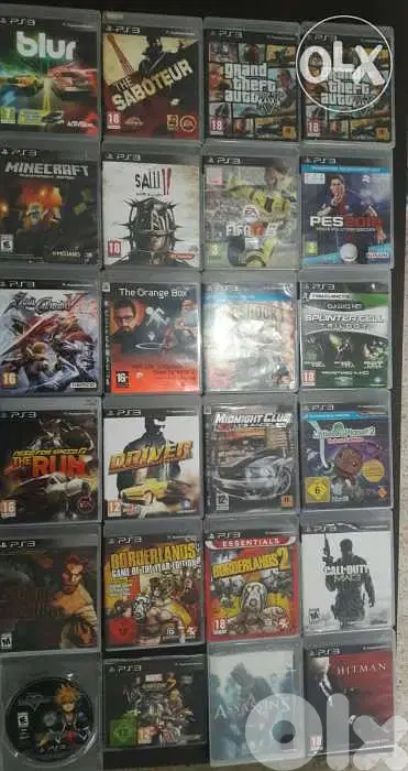 Gta w minecraft w saw e borland w blur used ps3 games